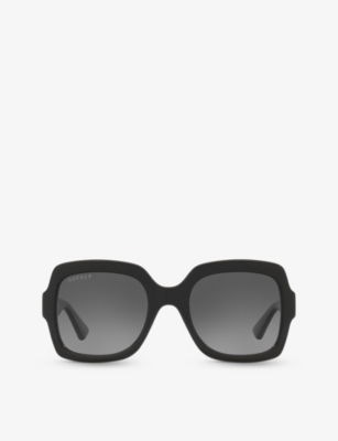 GUCCI: GC002057 GG1337S rectangle-frame acetate sunglasses