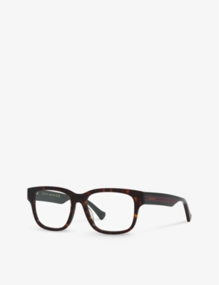 GUCCI: GG1303O square-frame tortoiseshell acetate eyeglasses