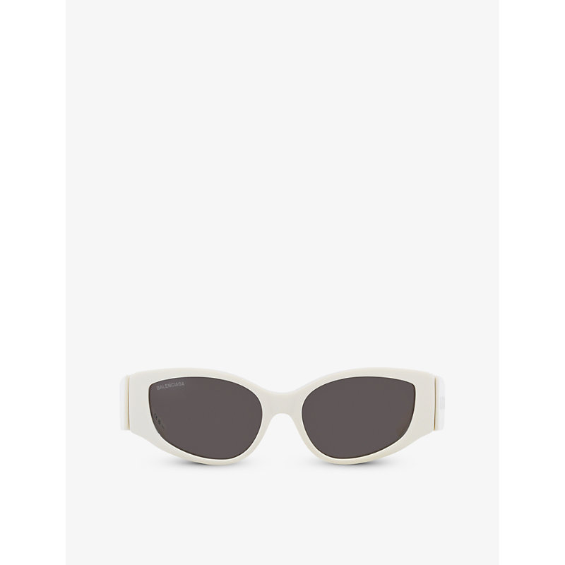Balenciaga Womens White Bb0258s Cat-eye Acetate Sunglasses