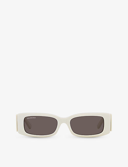 BALENCIAGA: BB0260S rectangle-frame acetate sunglasses
