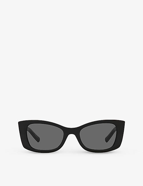 SAINT LAURENT: Women's SL593 rectangle-frame acetate sunglasses