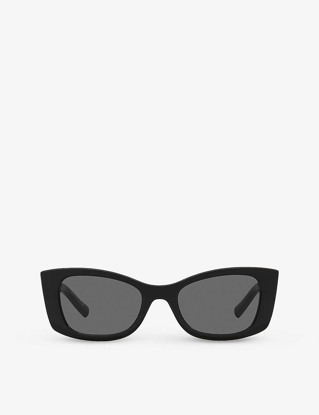 Saint Laurent Women's Black Women's Sl593 Rectangle-frame Acetate Sunglasses