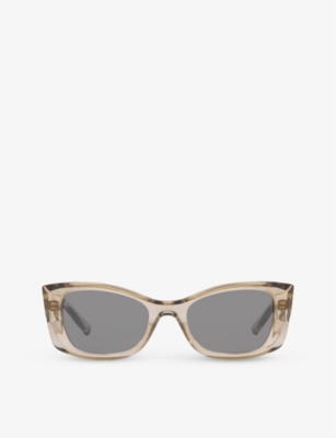 Saint Laurent Injected 0ys000487 Sunglasses In Brown