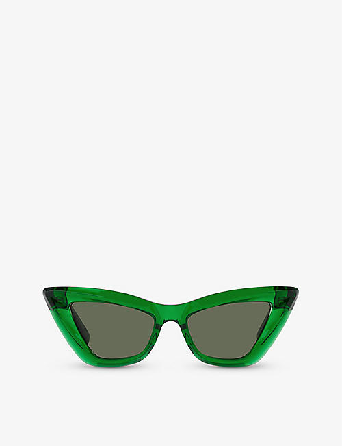 BOTTEGA VENETA: BV1101S cat-eye acetate sunglasses