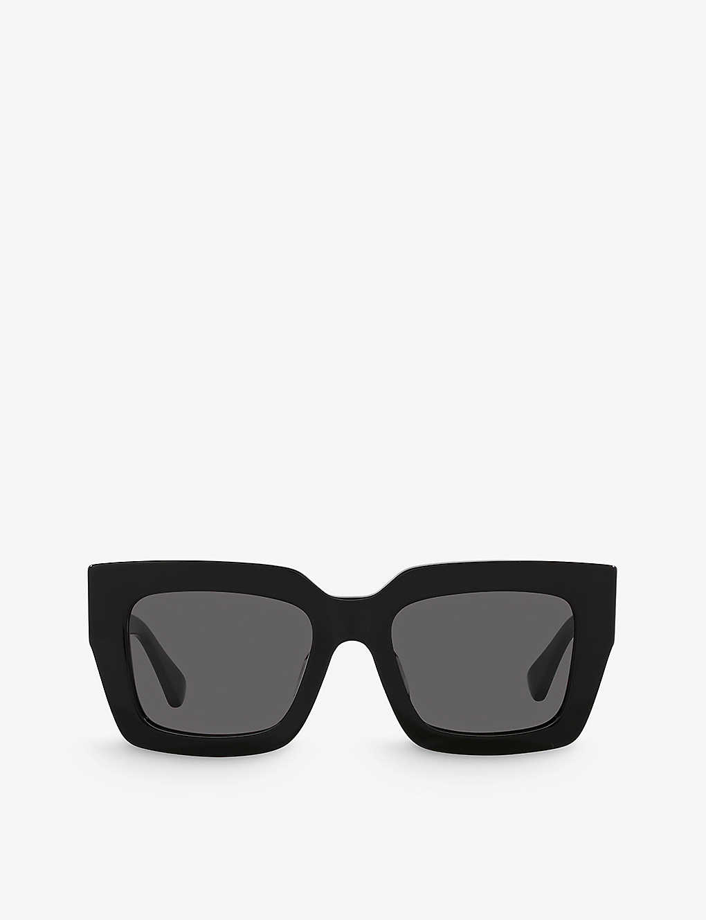 Bottega Veneta Womens Black Bv1212s Square-frame Acetate Sunglasses