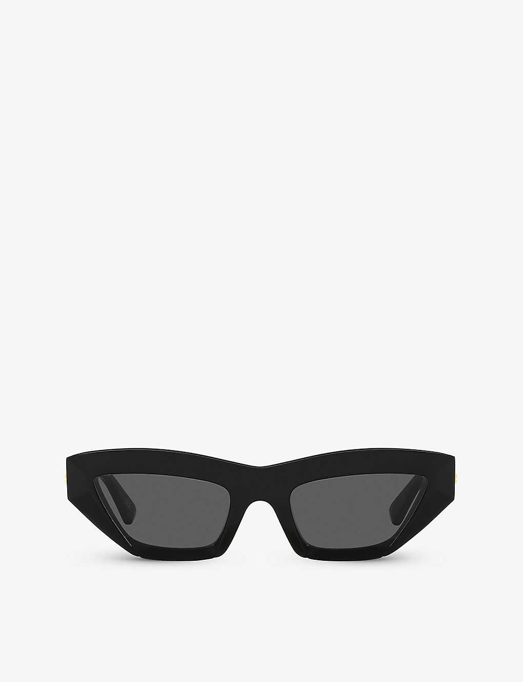 Shop Bottega Veneta Women's Black Bv1219s Cat-eye Acetate Sunglasses
