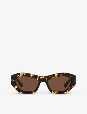 Bottega Veneta Womens Brown Bv1221s Cat-eye Tortoiseshell Acetate Sunglasses In Brown