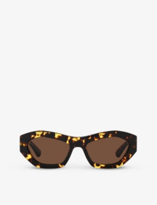 Bottega Veneta Womens Brown Bv1221s Cat-eye Tortoiseshell Acetate Sunglasses