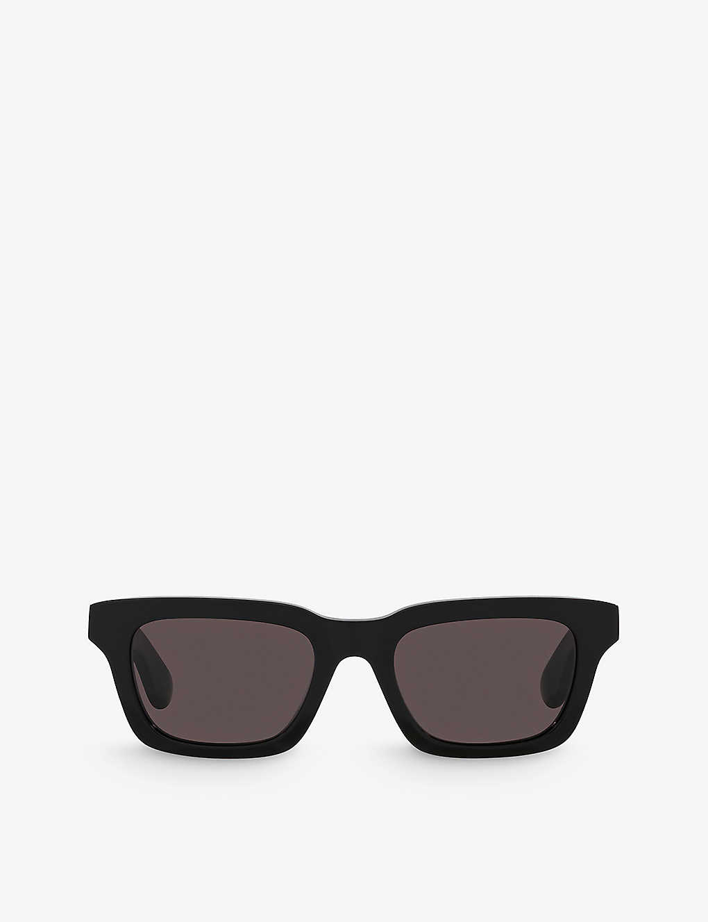 Alexander Mcqueen Mens Black A5000256 Square-frame Acetate Sunglasses