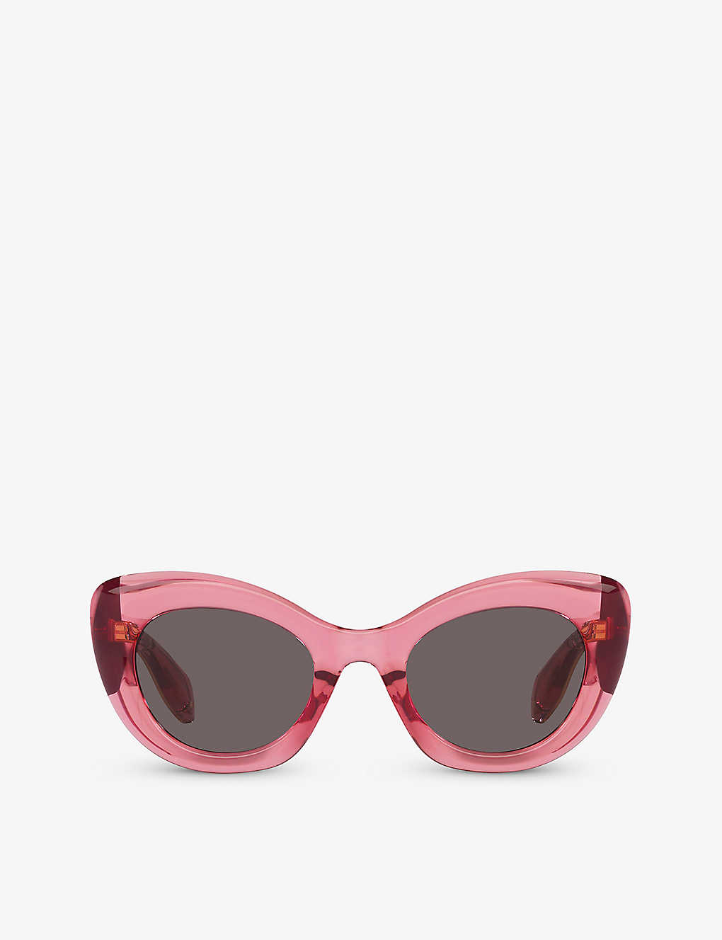 Alexander Mcqueen Womens Pink Am0403s Cat-eye Acetate Sunglasses