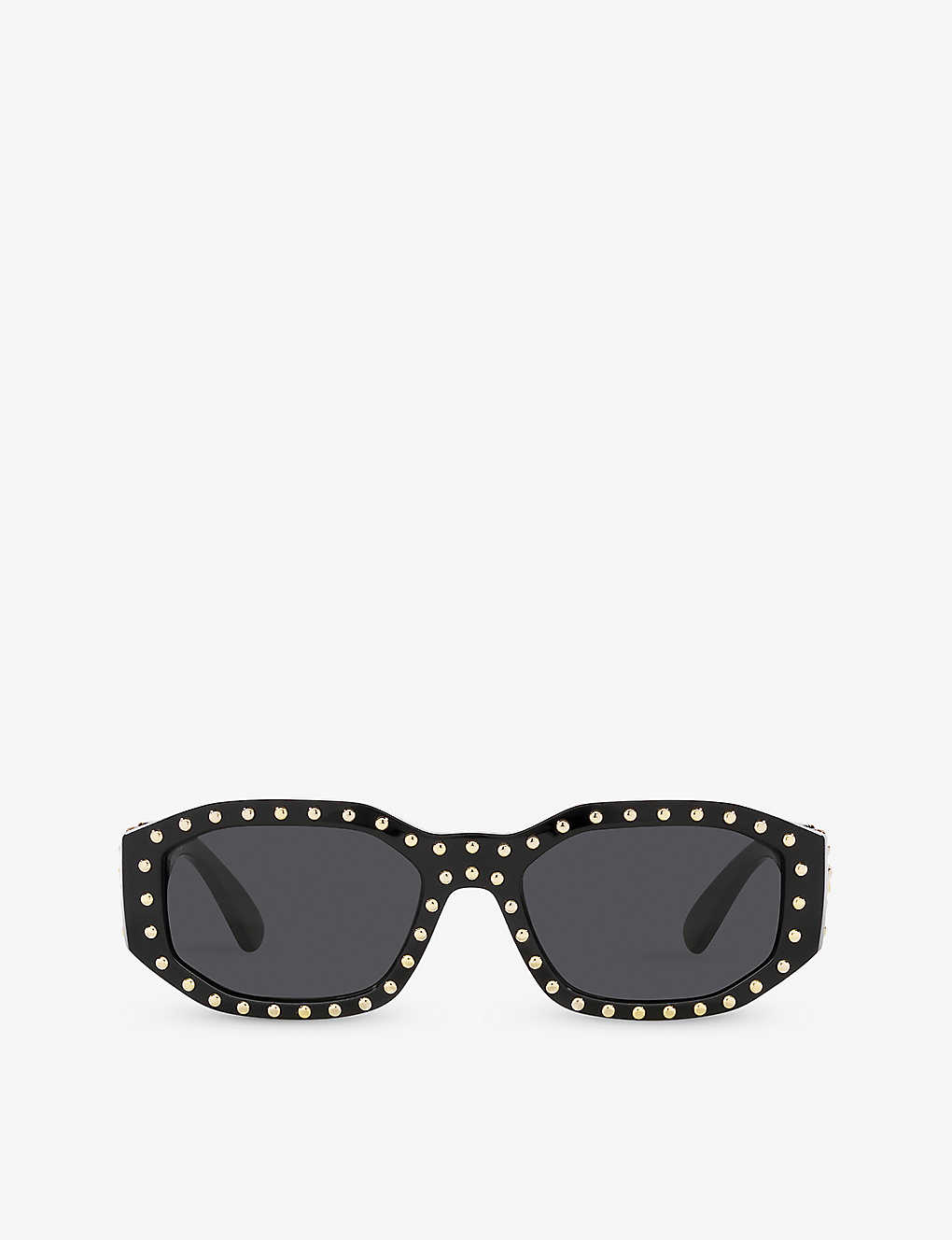 Versace Womens Black Ve4361 Rectangle-frame Nylon Sunglasses