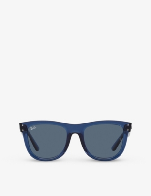 Navy blue hot sale ray bans