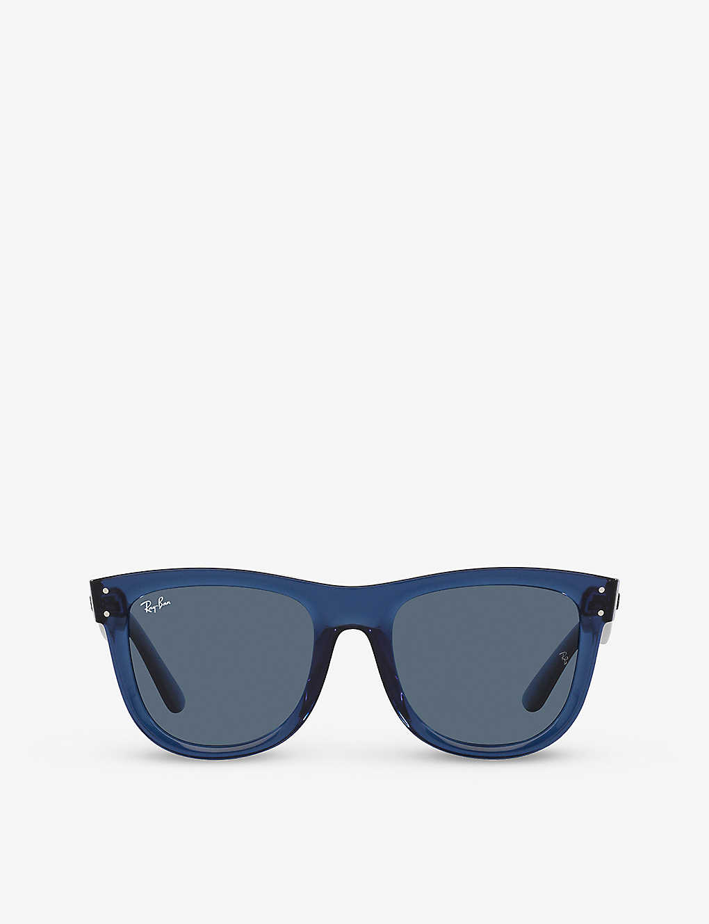 Ray Ban Ray-ban Womens Blue Rbr0502s Wayfarer Reverse Transparent-injected Sunglasses