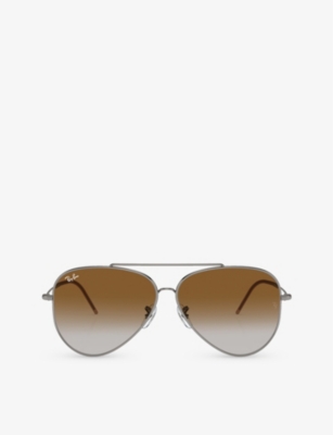 RAY-BAN: RBR0101S pilot-frame metal sunglasses