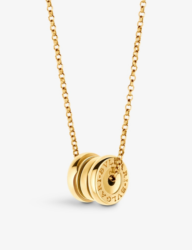 B.zero1 mini 18ct yellow-gold pendant necklace