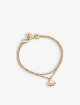 BVLGARI: Divas' Dream 18ct yellow-gold and mother-of-pearl bracelet