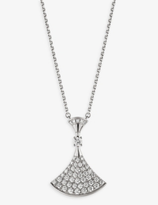 Bvlgari white gold online necklace