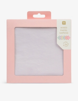 TALKING TABLES: We Heart paper napkins pack of 21