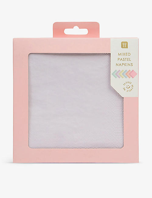 TALKING TABLES: We Heart paper napkins pack of 21