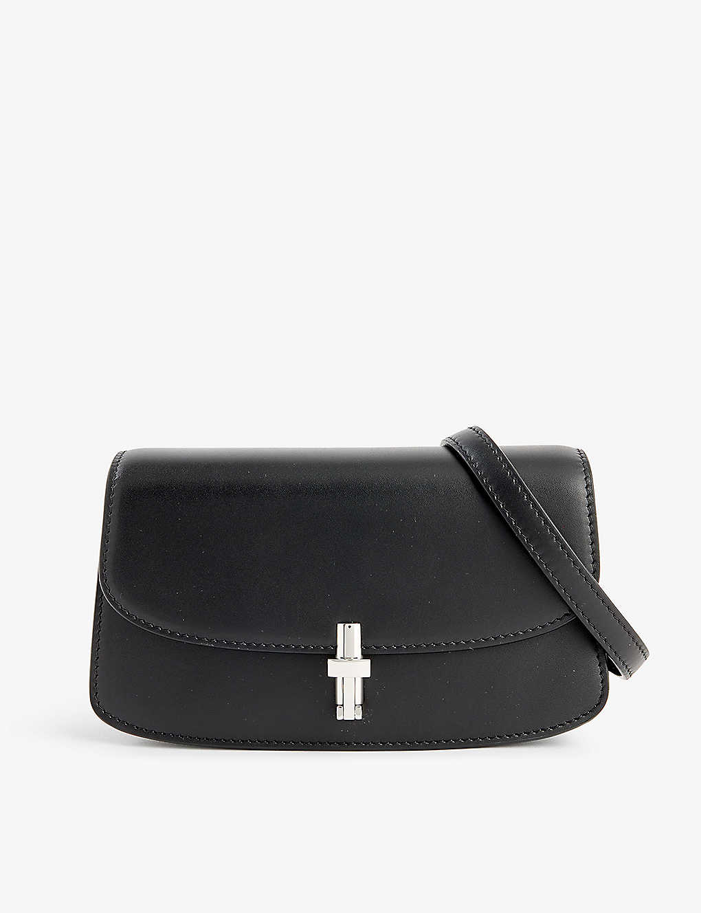 Shop The Row Black Pld E/w Sofia Leather Cross-body Bag