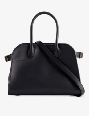 The Row Black Shg Margaux Top-handle Leather Bag