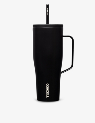 Corkcicle Womens Black Cold Cup Xl Triple-insulated Stainless-steel Tumbler 887ml