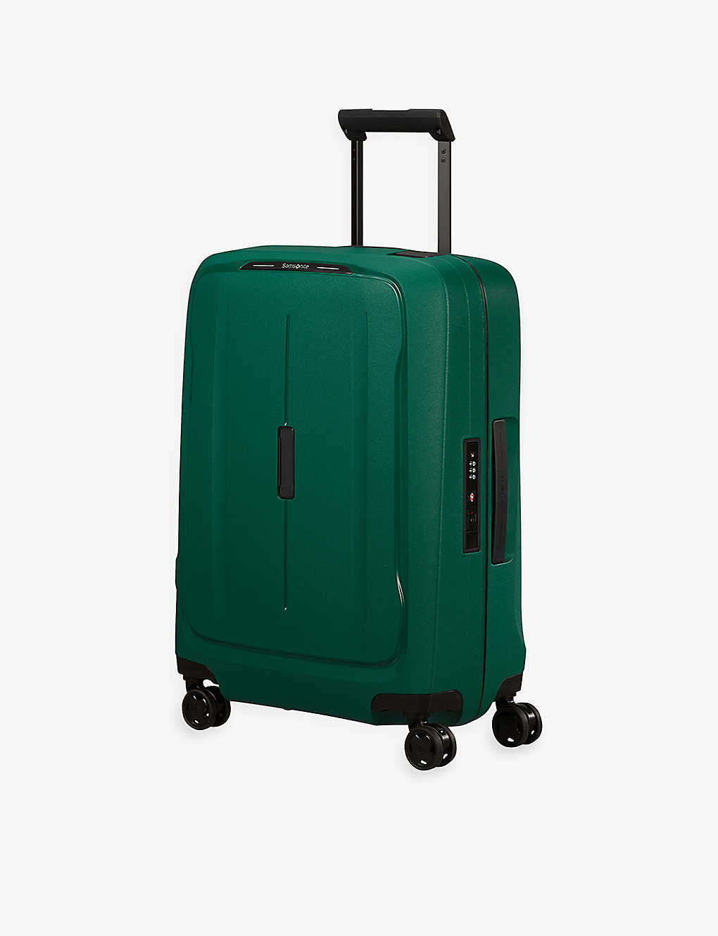 Samsonite Alpine Green Essens Spinner Hard Case 4 Wheel Recycled-polypropylene Cabin Suitcase 55cm