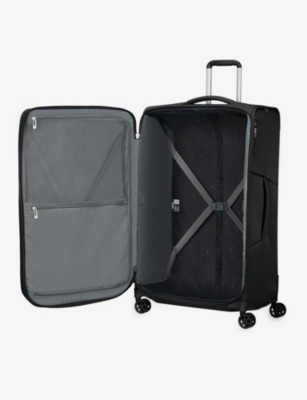 Samsonite Ozone Black Respark Spinner Soft Case 4 Wheel Recycled-plastic Suitcase 79cm In Ozone Black