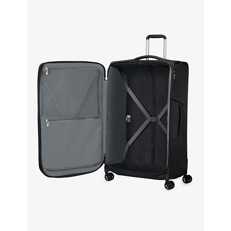 Shop Samsonite Ozone Black Respark Spinner Soft Case 4 Wheel Recycled-plastic Suitcase