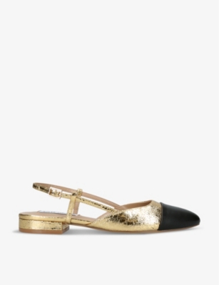 STEVE MADDEN: Belinda low-heel leather sling-back pumps