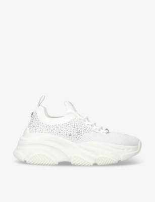 STEVE MADDEN: Possession K 002 logo-print woven low-top trainers