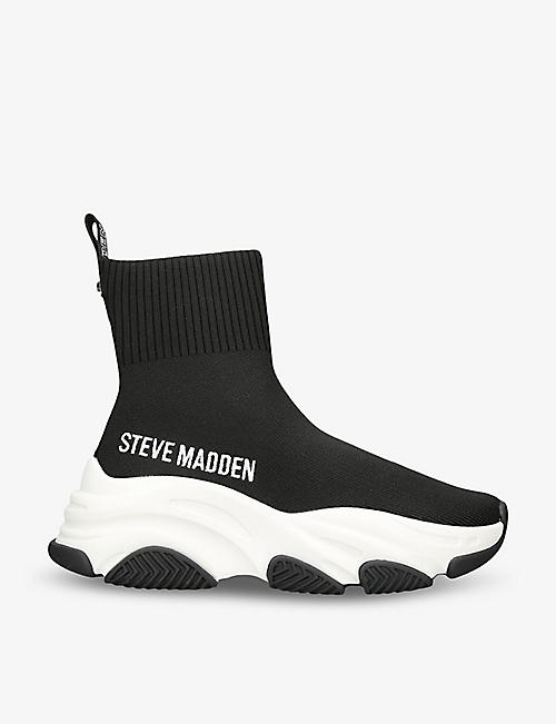 STEVE MADDEN: Prodigy 034 logo-print woven high-top trainers
