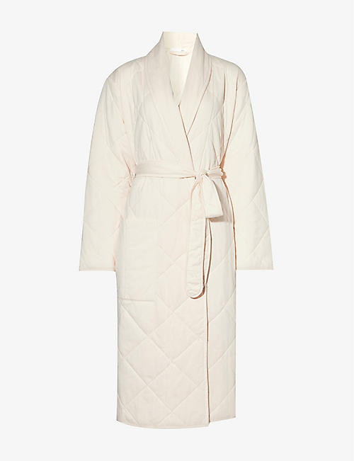 SKIN: Sia quilted padded cotton robe