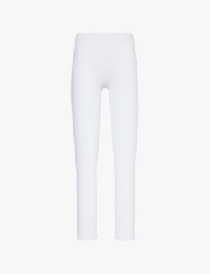 FALKE ERGONOMIC SPORT SYSTEM: Brand-print tapered-leg fitted stretch-woven leggings