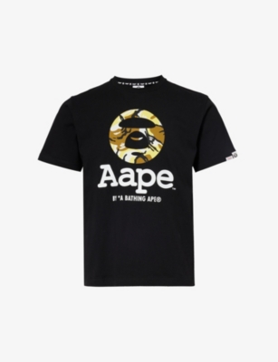AAPE: Moonface camo-print regular-fit cotton-jersey T-shirt