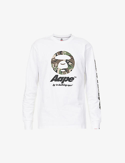 AAPE: New Face logo-print cotton-jersey T-shirt
