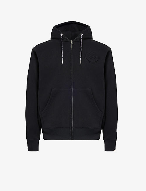 AAPE: Branded relaxed-fit cotton-blend hoody
