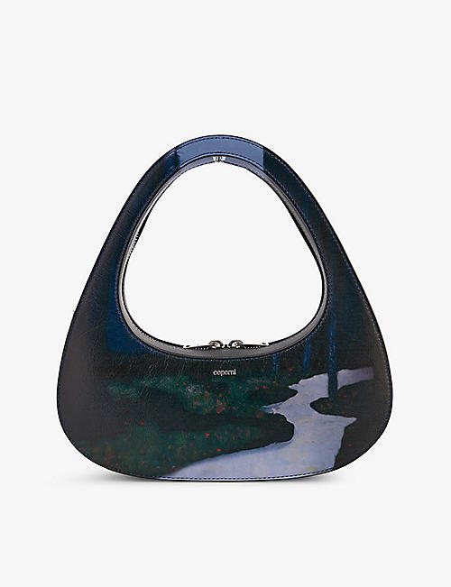 COPERNI: Swipe graphic-print leather top-handle bag