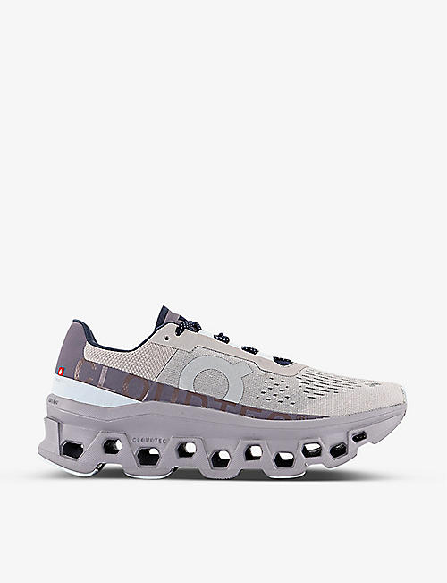 ON-RUNNING: Cloudmonster cushioned mesh low-top trainers