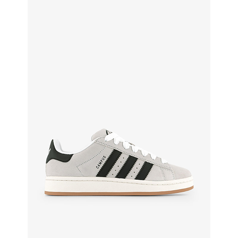 ADIDAS ORIGINALS ADIDAS WOMEN'S CRYSTAL WHITE BLACK OFF CAMPUS 00S SUEDE LOW-TOP TRAINERS