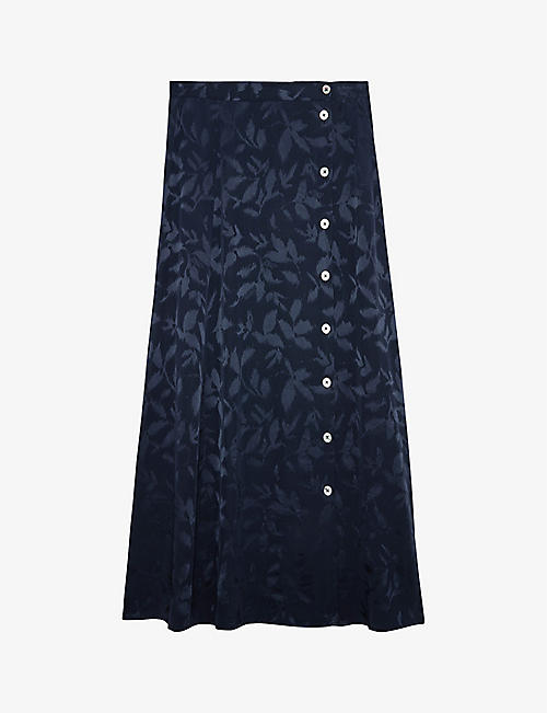 ZADIG&VOLTAIRE: June floral-print silk midi skirt