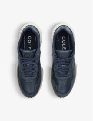COLE HAAN: Grandpro Ashland brand-embossed leather low-top trainers
