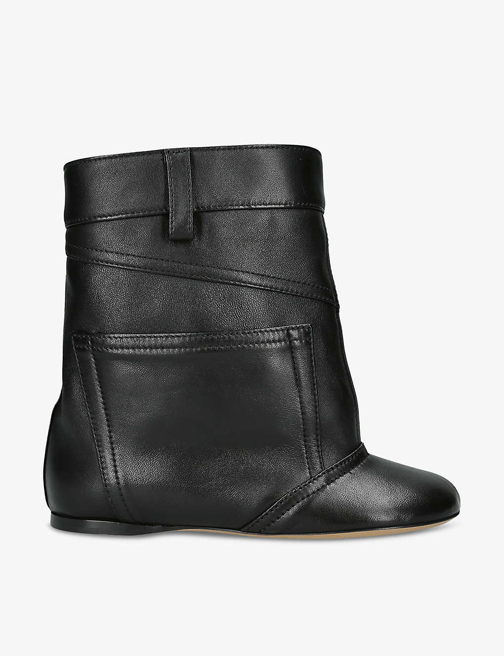LOEWE TOY TROUSER-DESIGN LEATHER ANKLE BOOTS