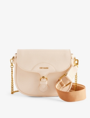 Ted Baker Womens Ivory Esia Leather Cross-body Bag