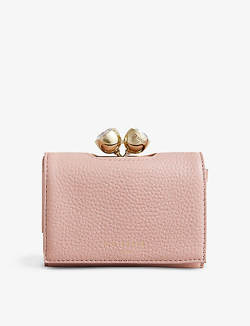 TED BAKER: Tammyy logo-embossed leather purse