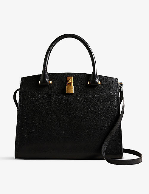 TED BAKER: Myfair leather top-handle bag