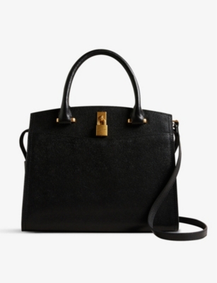 Ted Baker Black Myfair Leather Top-handle Bag