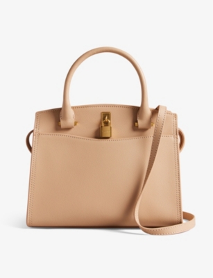 Ted Baker Taupe Myfair Leather Top-handle Bag