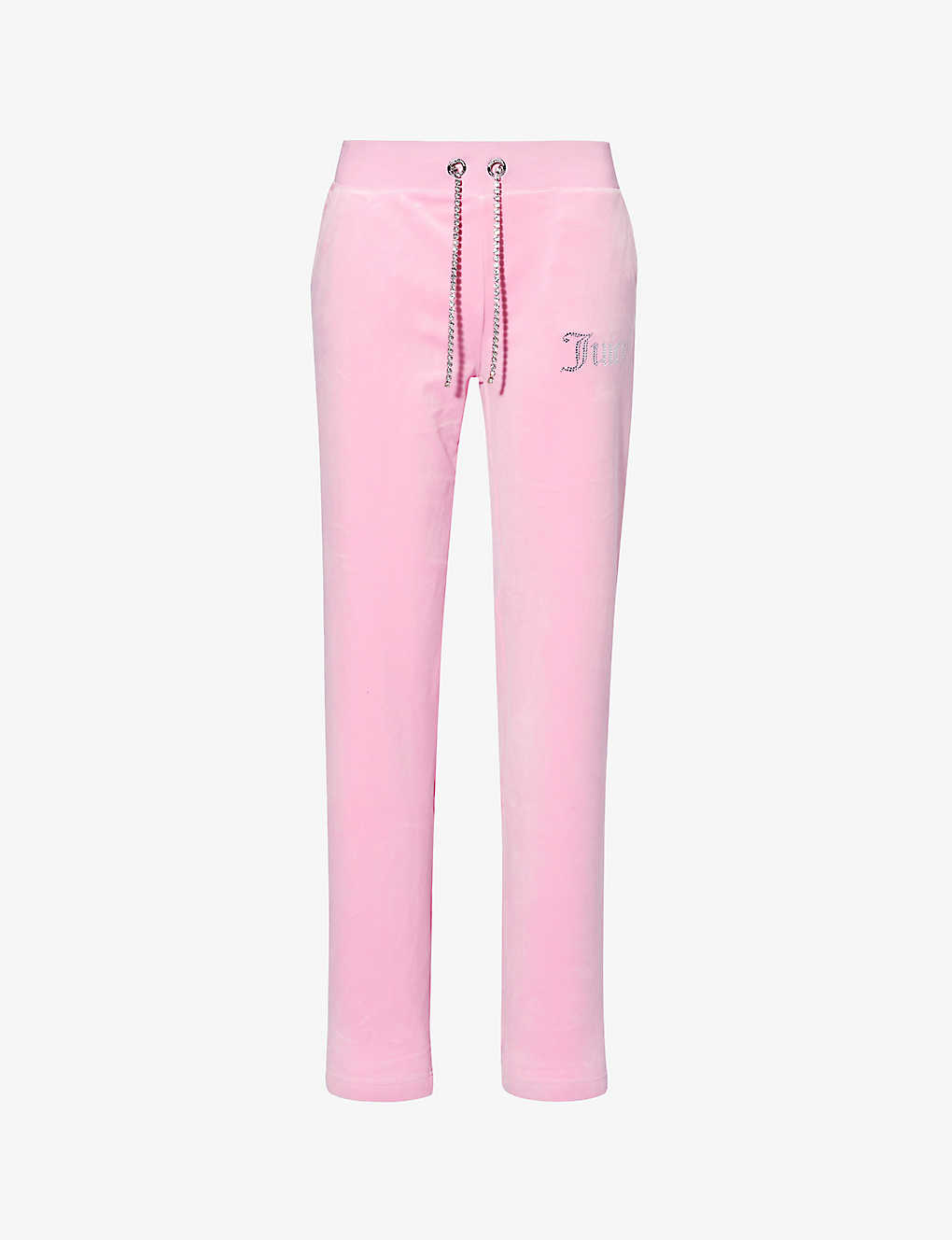 Juicy Couture Rhinestone-embellished Straight-leg In Pink