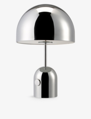 TOM DIXON: Bell Collection stainless-steel table lamp 44cm